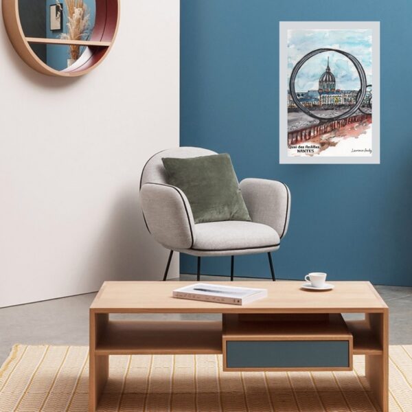 Aquarelle Guinguette Trentemoult à Rezé par Laurence Audy