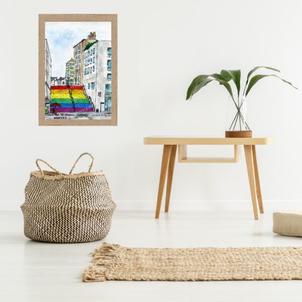 Aquarelle Guinguette Trentemoult à Rezé par Laurence Audy