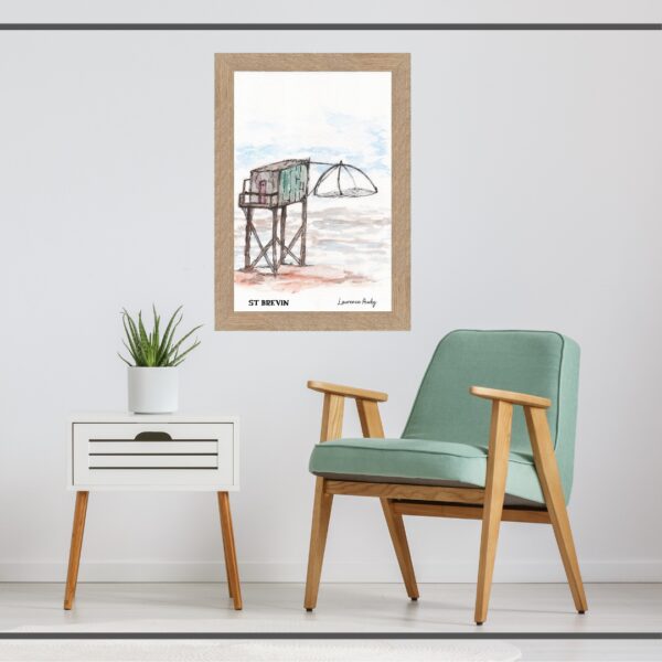 Aquarelle Grue jaune à Nantes par Laurence Audy