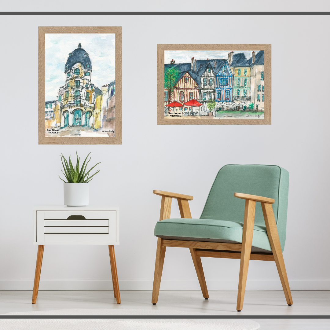 Vannes Rue du port et immeuble Burton Vannes Rue du port et immeuble Burton