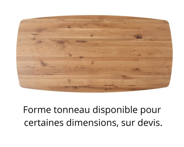 Table repas à la carte pied N°7 contemporain Couture