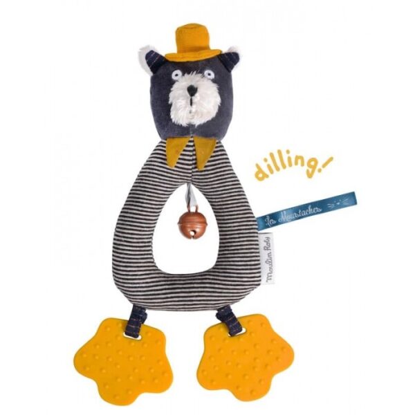 Hochet chat LES MOUSTACHES Moulin Roty