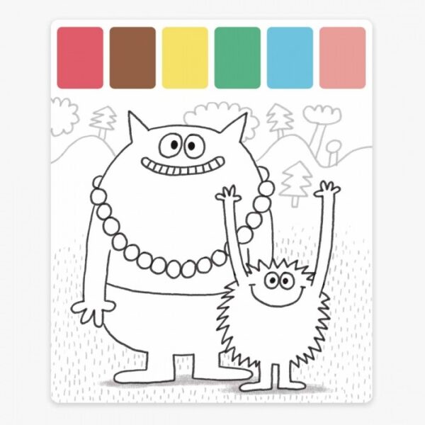 Peinture palette magique LES SCHMOUKS Moulin Roty