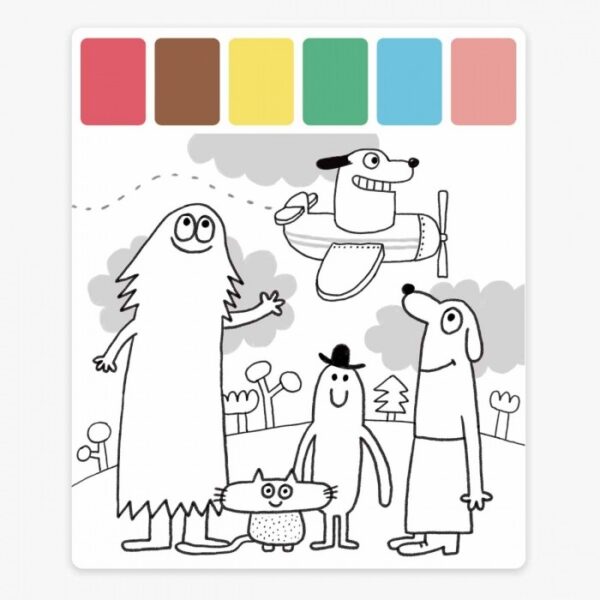 Peinture palette magique LES SCHMOUKS Moulin Roty