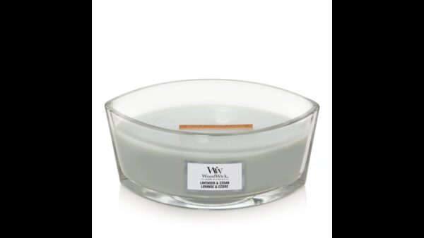 Bougie ellipse LAVANDE ET CEDRE Woodwick