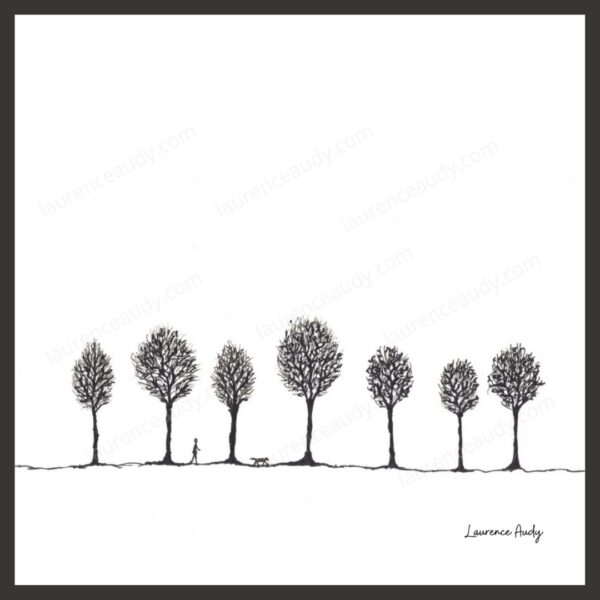 Dessin N&B Arbre N°2 par Laurence Audy