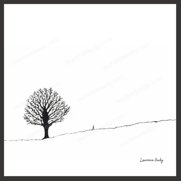 Dessin N&B Arbre N°4 par Laurence Audy