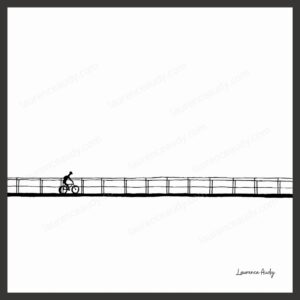 Dessin N&B Vélo N°1 par Laurence Audy