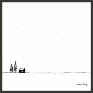 Dessin N&B Montagne N°1 par Laurence Audy
