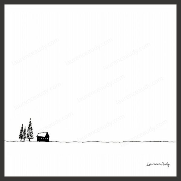 Dessin N&B Montagne N°1 par Laurence Audy