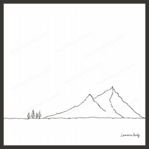 Dessin N&B Montagne N°2 par Laurence Audy
