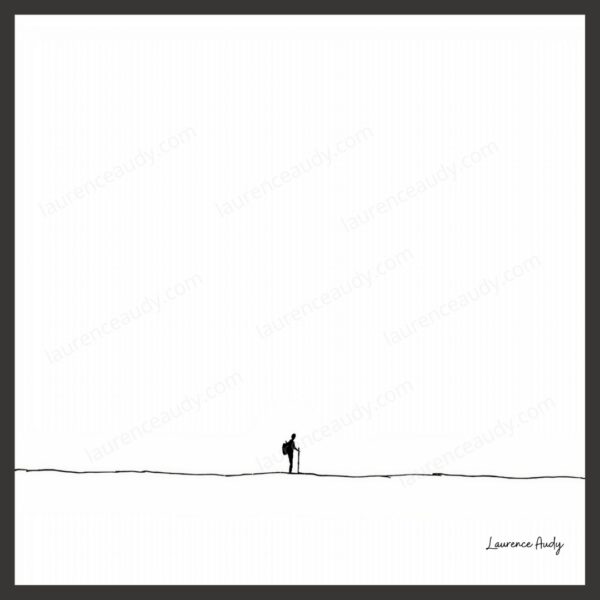 Dessin N&B Montagne N°3 par Laurence Audy