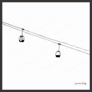 Dessin N&B Montagne N°4 par Laurence Audy