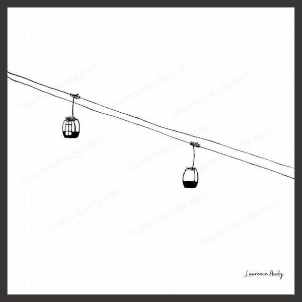 Dessin N&B Montagne N°4 par Laurence Audy
