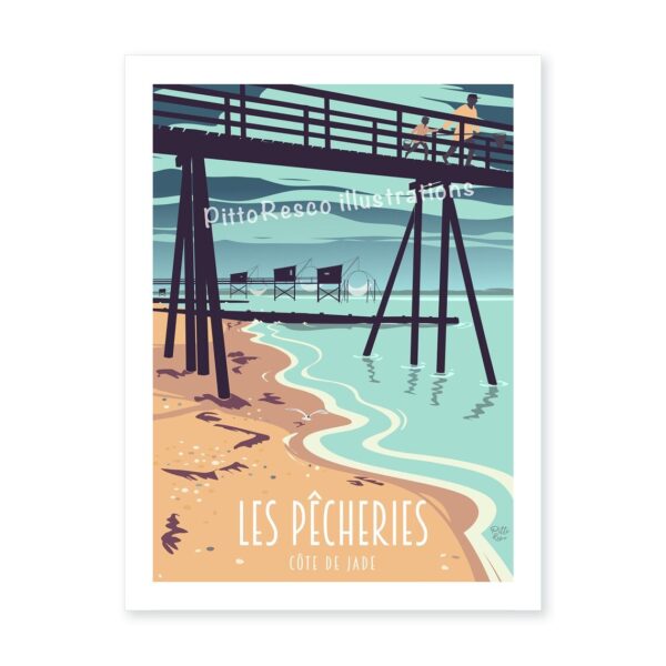 Affiche Les pêcheries de Pitto Resco
