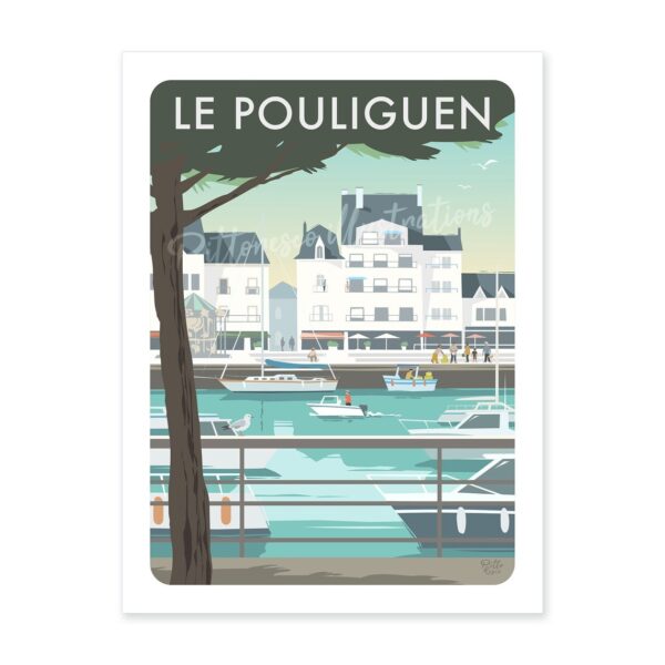 Affiche Le Pouliguen de Pitto Resco