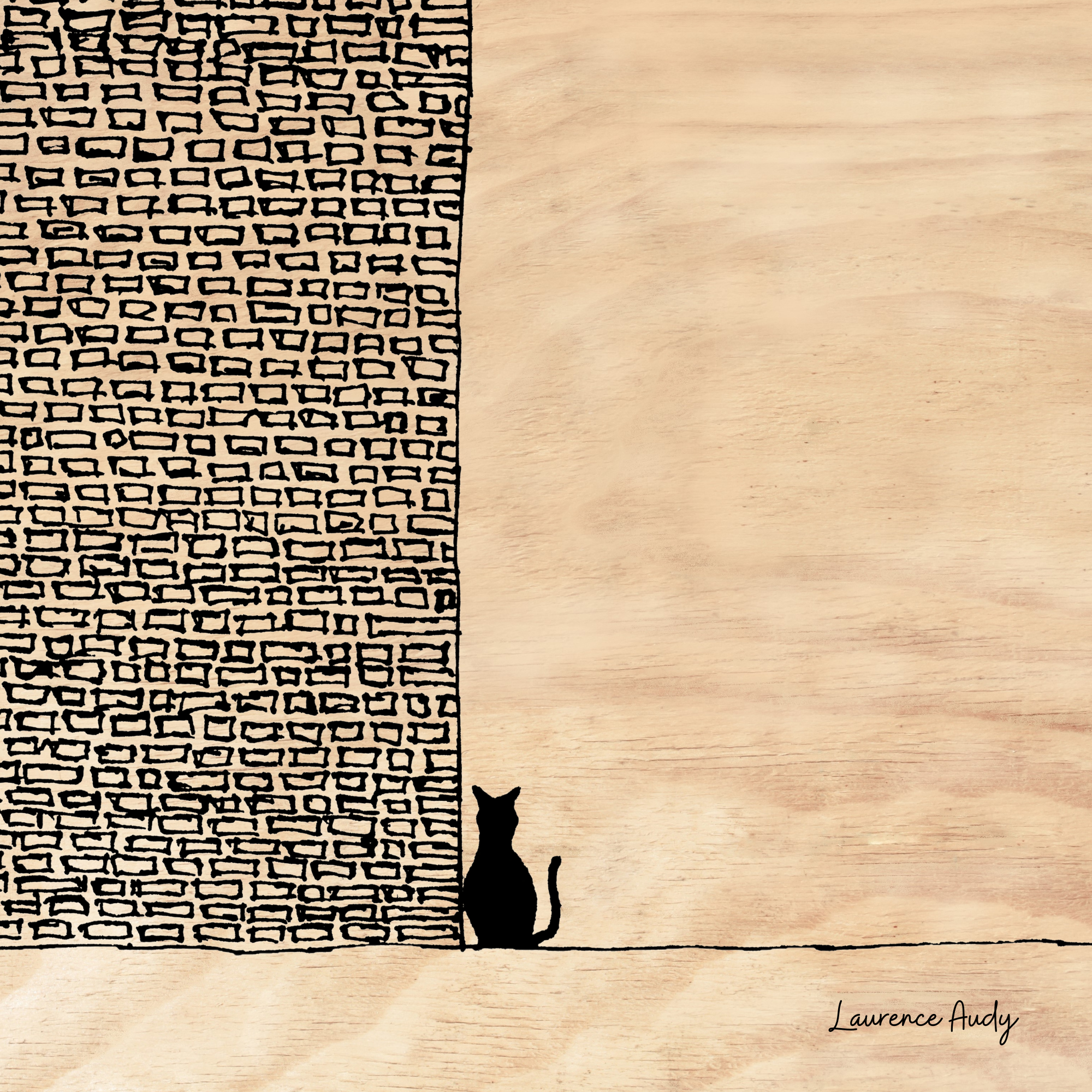 BOIS CHAT 01 20X20 BOIS CHAT 01 20X20