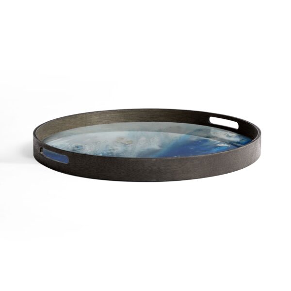Table d'appoint blue mist organic glass S Ethnicraft