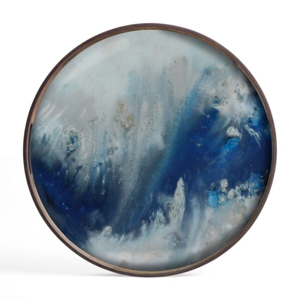 Table d'appoint blue mist organic glass S Ethnicraft