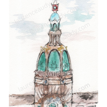 44 NANTES TOUR LU FILIGRANE AFFICHE