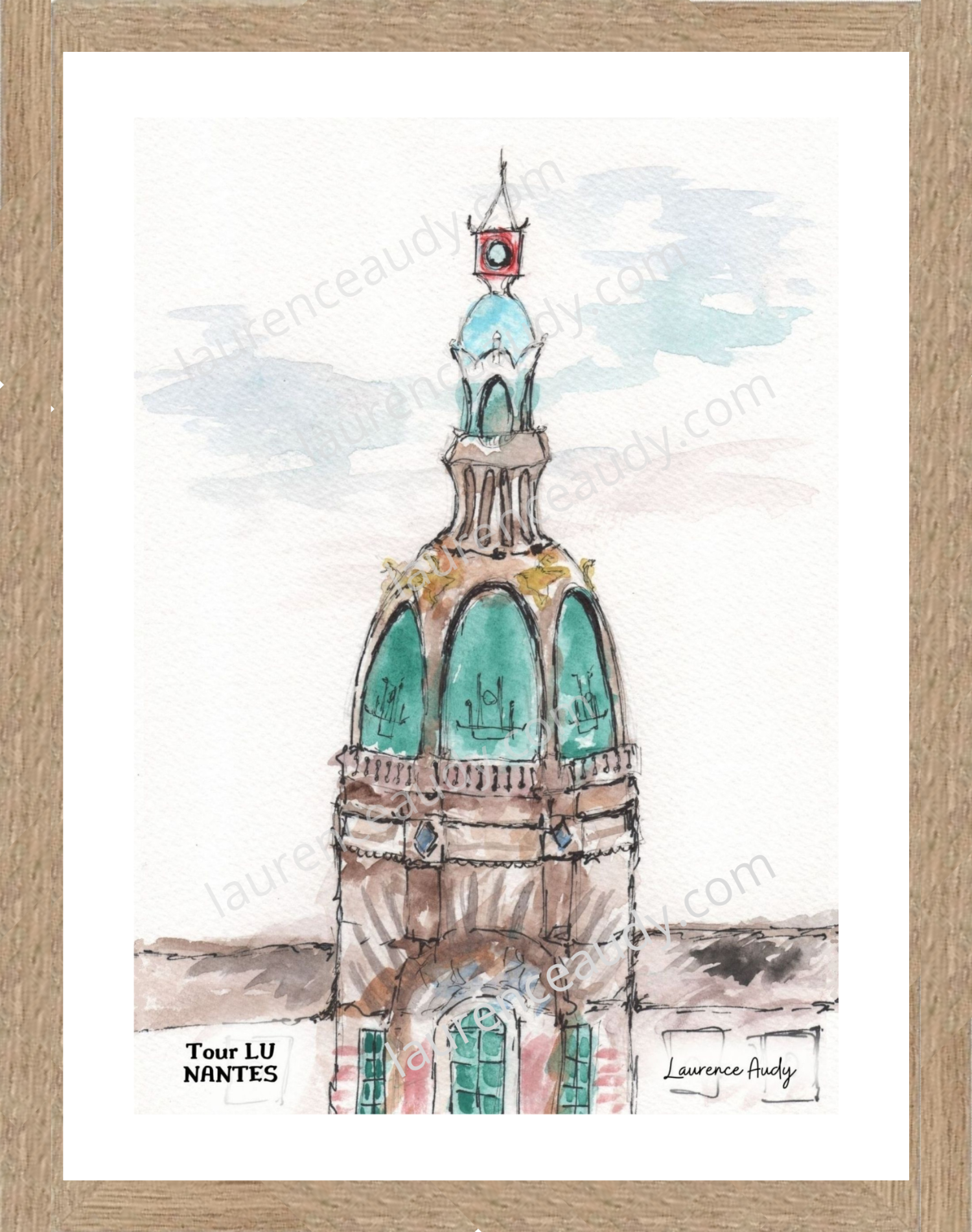 44 NANTES TOUR LU FILIGRANE CADRE CHENE