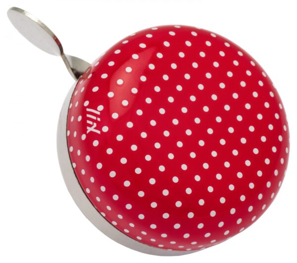 Sonnette mini ding dong rouge Liix