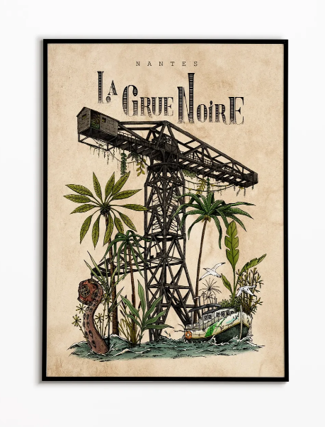 Affiche Grue Noire Matcha Home Stgereon 1