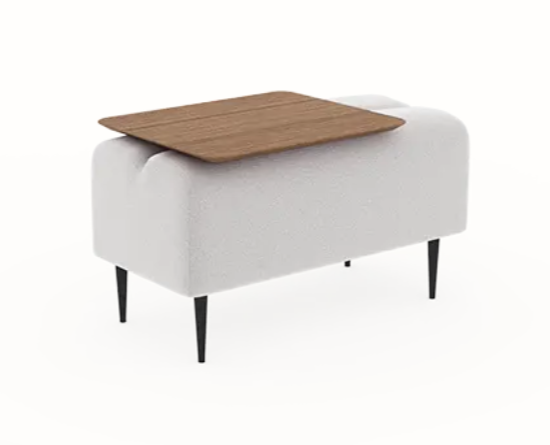 Pouf Monroe 1place Moonap Fama Home Stgereon Aurora02 Table Noyer