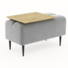 Pouf Monroe 1place Moonap Fama Home Stgereon Aurora87 Table Chene