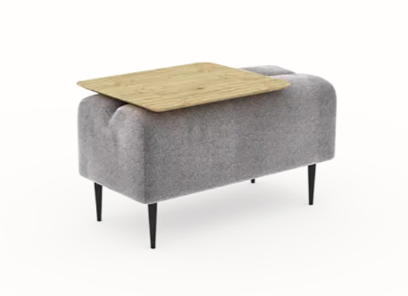 Pouf Monroe 1place Moonap Fama Home Stgereon Lyon65 Table Chene