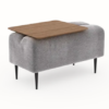Pouf Monroe 1place Moonap Fama Home Stgereon Lyon65 Table Noyer