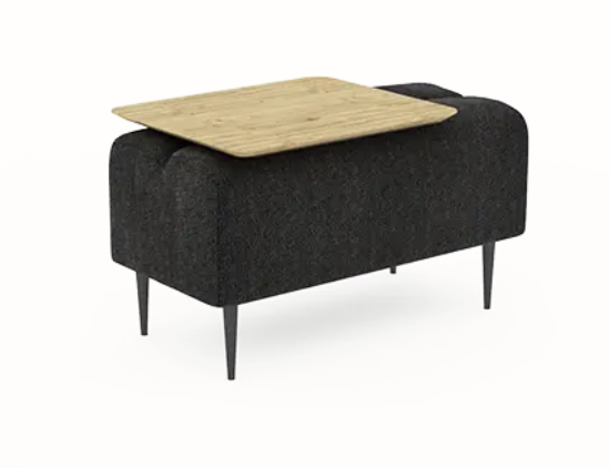 Pouf Monroe 1place Moonap Fama Home Stgereon Lyon66 Table Chene