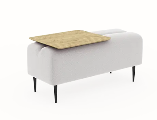 Pouf Monroe 2places Moonap Fama Home Stgereon Aurora02 Tablette Chene