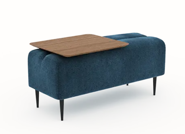 Pouf Monroe 2places Moonap Fama Home Stgereon Lyon47 Tablette Noyer